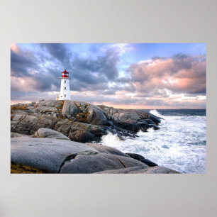 Peggy's Cove Lighthouse Poster