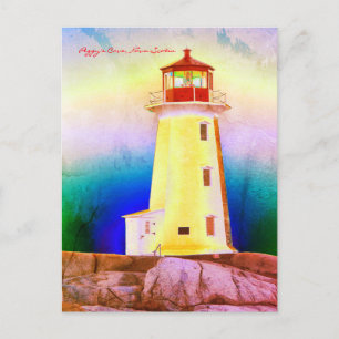 Peggy's Cove Lighthouse Route Nova Scotia Postcard