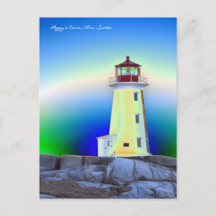Peggy's Cove  Lighthouse Route Nova Scotia Postcard