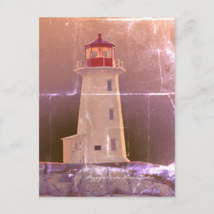 Peggy's Cove  Lighthouse Route Nova Scotia Postcard