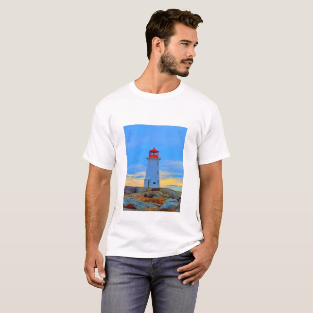 Peggy's cove lighthouse shirt lighthouse route (Front Full)