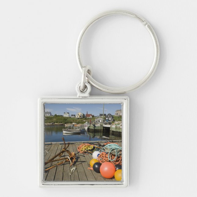 Peggy's Cove, Nova Scotia, Canada 2 Keychain (Front)
