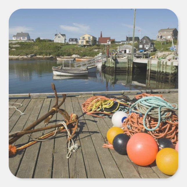 Peggy's Cove, Nova Scotia, Canada 2 Square Sticker (Front)