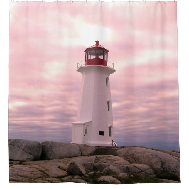 Peggy's cove Nova Scotia Canada shower curtain (Front)