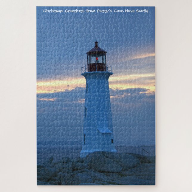Peggy's Cove Nova Scotia. Jigsaw Puzzle (Vertical)