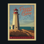 Peggy's Cove, Nova Scotia Postcard<br><div class="desc">Anderson Design Group is an award-winning illustration and design firm in Nashville,  Tennessee. Founder Joel Anderson directs a team of talented artists to create original poster art that looks like classic vintage advertising prints from the 1920s to the 1960s.</div>
