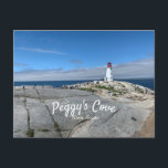 Peggys Cove Nova Scotia Postcard<br><div class="desc">Peggy's Cove is a tourist destination in Nova Scotia,  Canada.   A lighthouse on the rocks.</div>