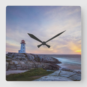 Peggy'S Cove Nova Scotia Square Wall Clock
