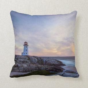Peggy'S Cove   Nova Scotia Throw Pillow