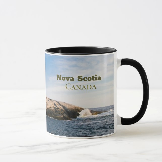 Peggys Point Lighthouse Atlantic Canada Mug (Right)