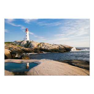 Peggys Point Lighthouse Atlantic Canada Photo Print