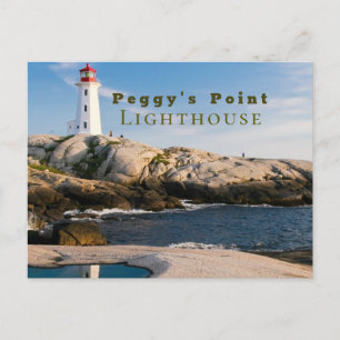 Peggys Point Lighthouse Atlantic Canada Postcard