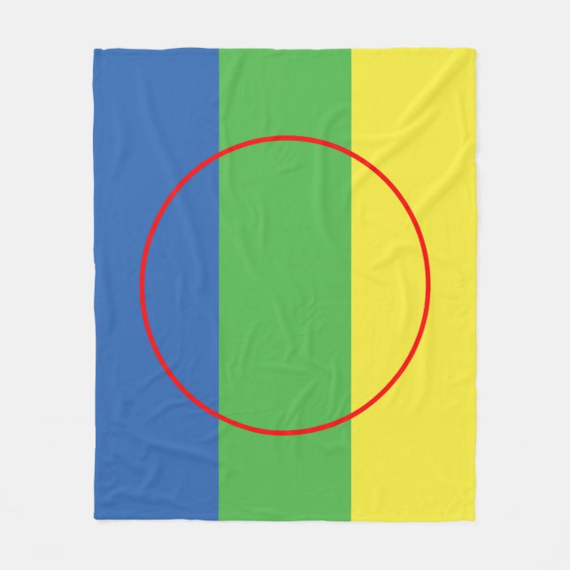Peguis First Nation Canada flag ethnic symbol nati Fleece Blanket (Front)