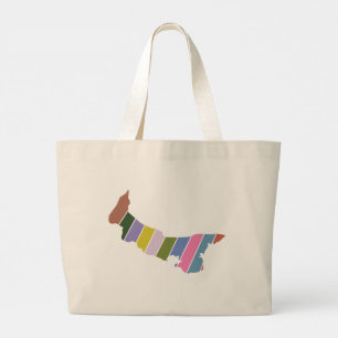 PEI Colors Large Tote Bag