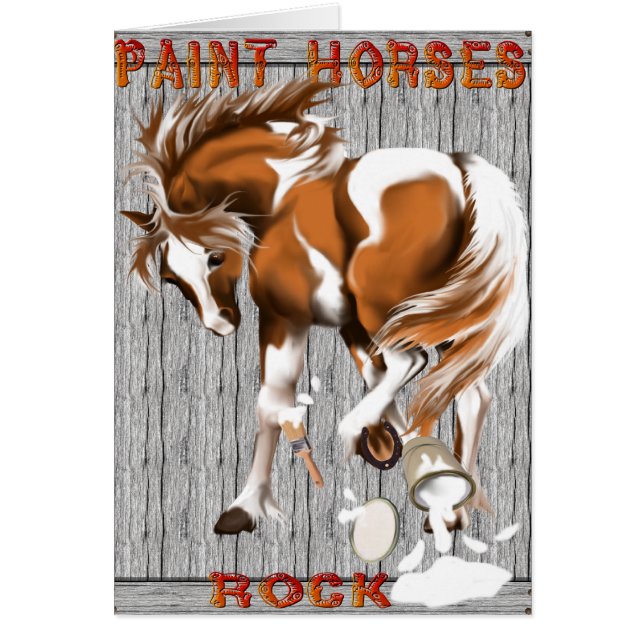 Peignez l'affiche de roche de chevaux (Devant)