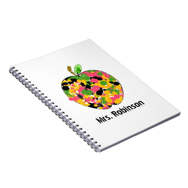 Peignez le carnet de notes à spirale d'Apple (Côté Droit)