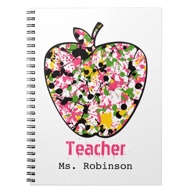 Peignez le carnet de professeur d'Apple (Devant)