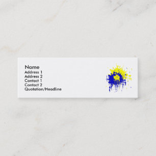 Peignez les cartes de profil d'éclaboussure
