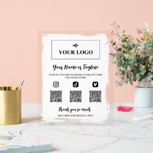 Peindre blanc votre logo Paiement sur les médias s