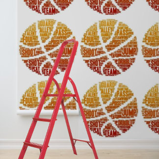 Peindre et coller papier peint Basketball graphiqu