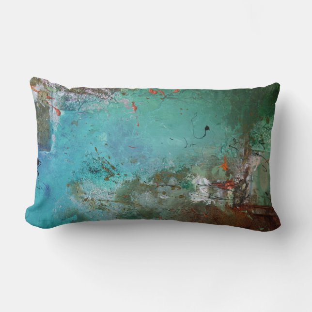 Peindre le Coussin Lumbar bleu (Recto)