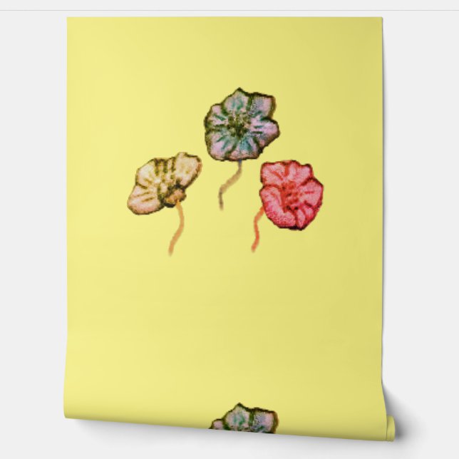 PEINT CONCEPTION DE STYLE DE FLEURS DE PAPIER (Déroulement)