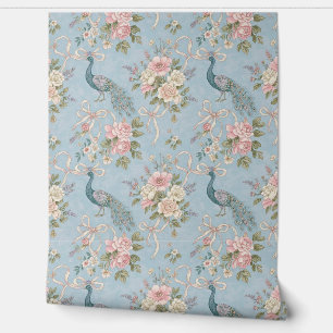 Peint Papier peel et bâton - Peacock Vintage en bleu