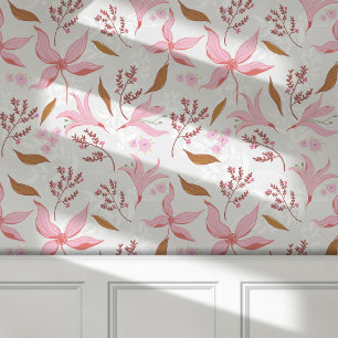 Peint Papier peel et bâton vintage de la flore botanique