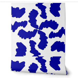 Peint Papier peint, Un élégant motif classique bleu