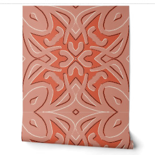 Peint Papier peint, un motif rouge d'art de gaufrage uni