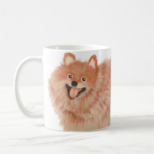 Peint Poméranie Portrait Café Mug