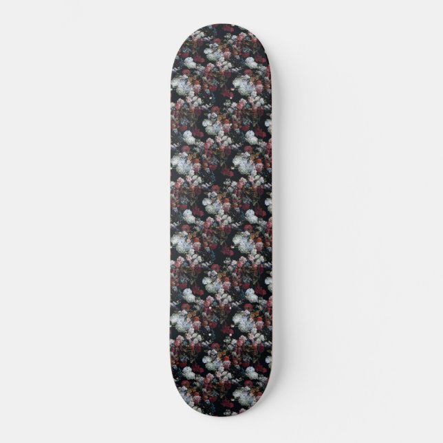 PEINTE BOUQUET MODÈLE FLORALE PANNEAU SKATEBOARD (Recto)