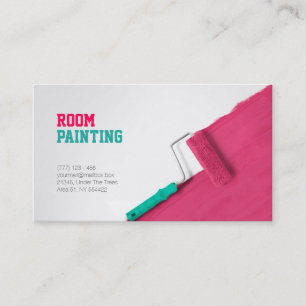 Peintre et décoration de la carte d'entreprise de