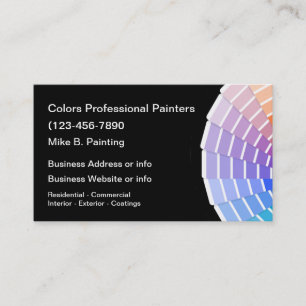 Peintre professionnel Cartes de visite colorés