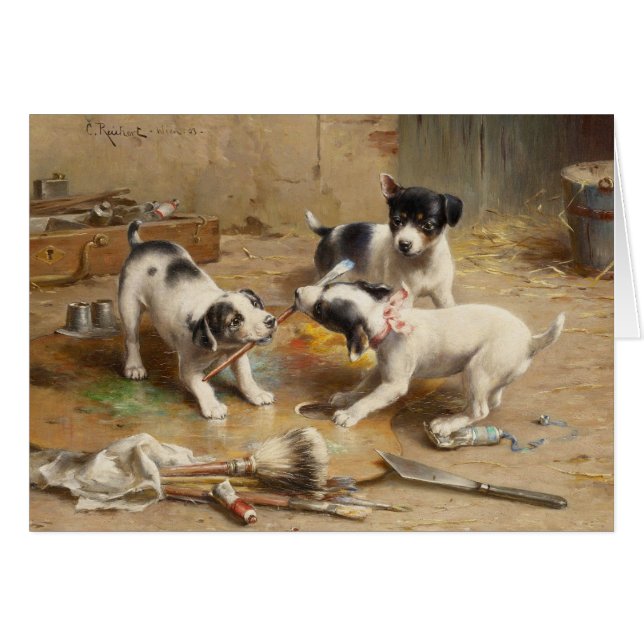 Peintres de chiot de Karl Reichert (Devant horizontal)