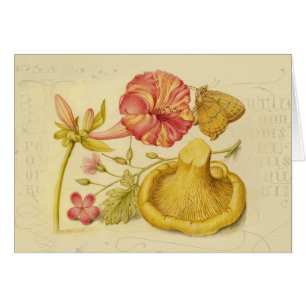 Peinture à l'aquarelle des champignons papillons