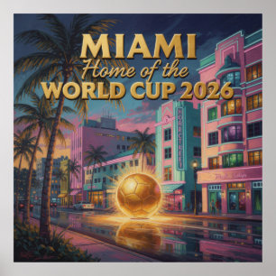 Peinture à l'huile Art Déco Coupe du Monde 2026 Bo