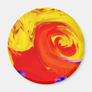Peinture à l'huile colorée - magnet