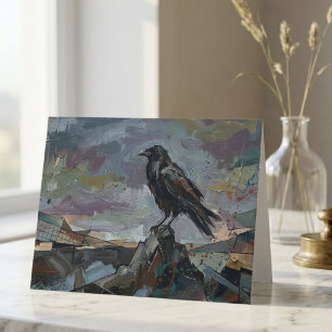 Peinture à l'huile de corbeau – Cadeau gothique et