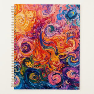 Peinture à l'huile de tourbillons psychédélique