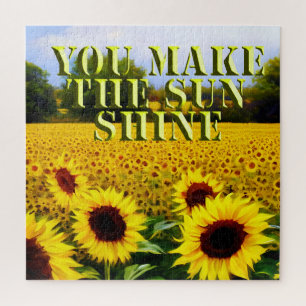 Peinture à l'huile de tournesol, Puzzle de soleil