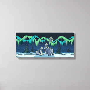 Peinture à l'ours polaire toile canadienne de la f