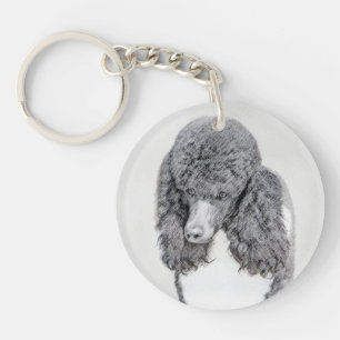 Peinture à pantalon noir ordinaire de caniche - ar