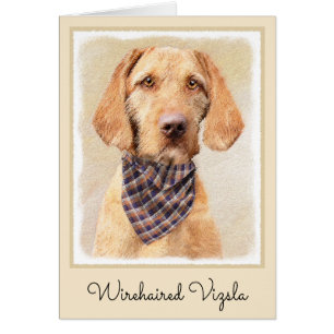 Peinture à poils durs Vizsla - Jolie Art Original