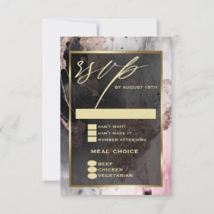 Peinture Abstrait Rose de charbon de bois RSVP mod