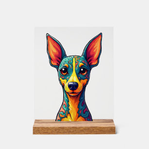 Peinture Abstraite Chihuahua Couleur Chien Mignon 