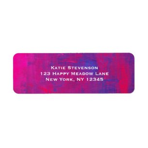 Peinture abstraite de magenta et de bleu
