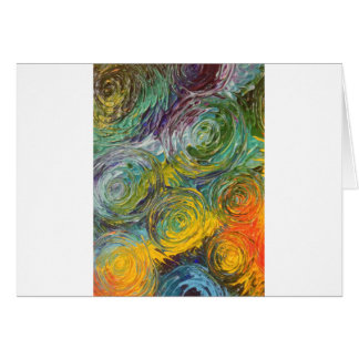 Peinture abstraite de spirales colorées