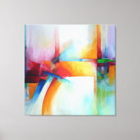 Peinture Abstraite élégante Acrylique Art Déco Mod