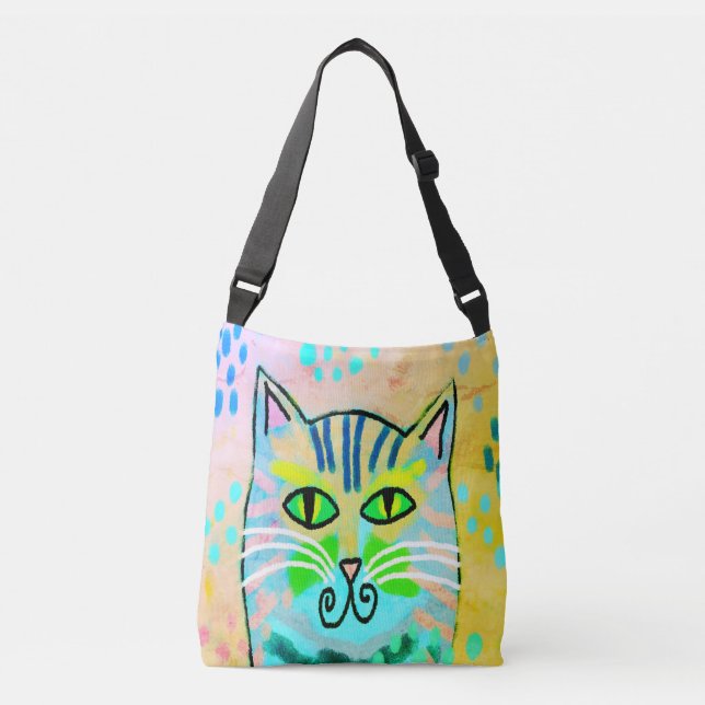 Peinture Abstraite originale sur Sac fourre-tout (Devant)